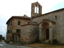 La chiesa di S.Maria
a S.Quirico d’Orcia
(8950 bytes)